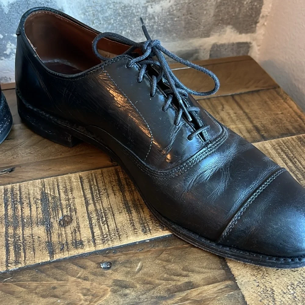 Allen Edmonds Park Avenue 5615 36649 Black Lace Up Dress Shoe Oxford‎ 10.5 D